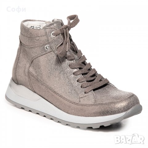 Дамски боти VITAFORM, Естествена кожа, Номер 37, Сребърен, снимка 2 - Дамски боти - 34471702