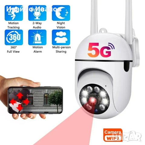 5G WIFI IP камера , снимка 4 - IP камери - 40838970