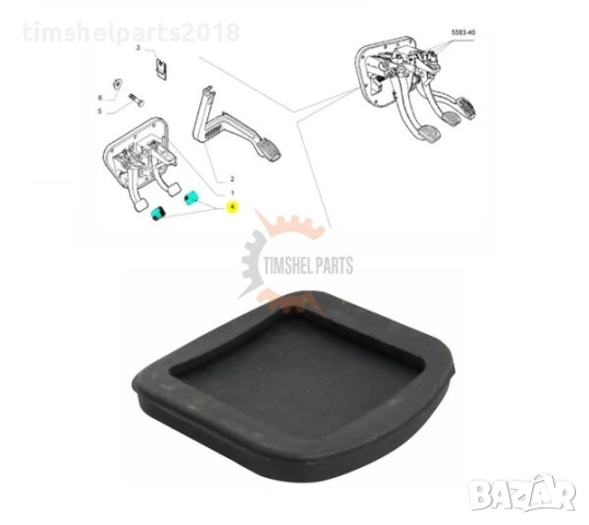 Гумичка за спирачен педал/съединител Iveco Daily след 2000 год, снимка 2 - Части - 53929930