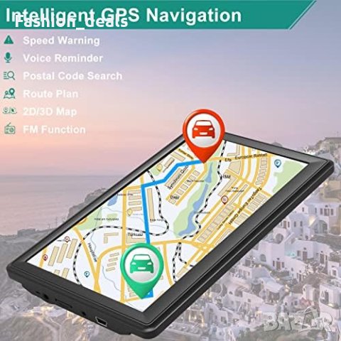 Нов 7-инчов GPS Навигатор Jimtour 2023 с Новите Европейски Карти FM Предавател, снимка 5 - Аксесоари и консумативи - 42635841