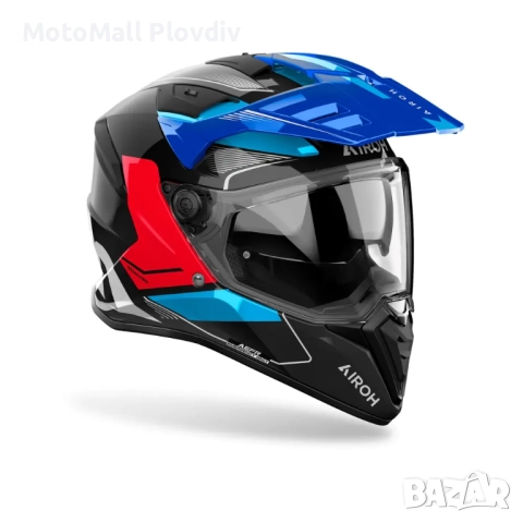 Каска Airoh Bandit Tune Blue Red Gloss, снимка 3 - Аксесоари и консумативи - 51784394