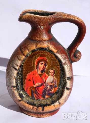 Керамична каничка с икона