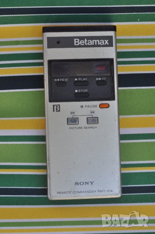 Оригинално дистанционно SONY BETAMAX REMOTE COMMANDER RMT-214, снимка 1 - Дистанционни - 42481526