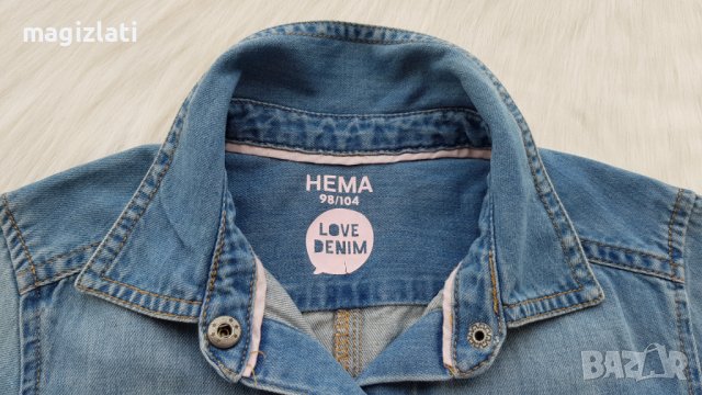 Дънков гащеризон 3-4 години , снимка 2 - Детски панталони и дънки - 36906708