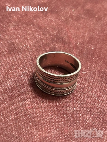 Дамска сребърна халка, снимка 2 - Пръстени - 52850988