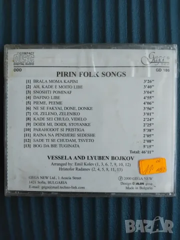 Весела и Любен Божкови - Pirin folk songs - НОВ оригинален запечатан диск фолклорна музика, снимка 2 - CD дискове - 56059299