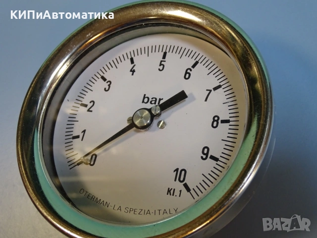 манометър Oterman-La Sprezia Manometer 0-10Bar KL-1, снимка 4 - Резервни части за машини - 54190785