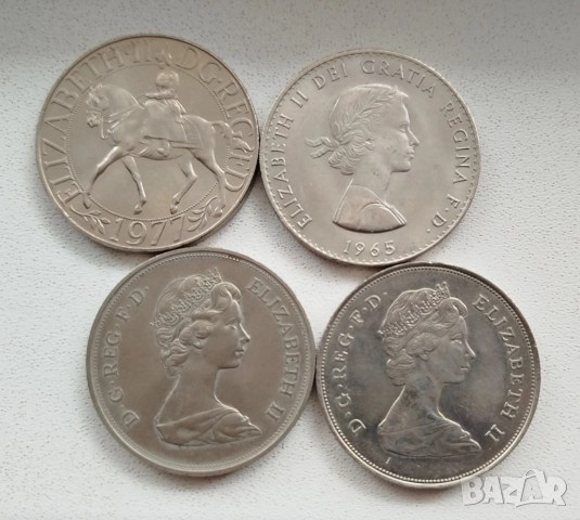  ПРОДАВАМ ЛОТ 4 БРОЯ СТАРИ ГОЛЕМИ АНГЛИЙСКИ ЮБИЛЕЙНИ МОНЕТИ - UNC, снимка 2 - Нумизматика и бонистика - 52692114