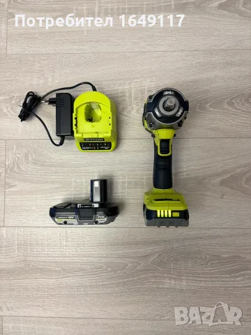 Акумулаторен гайковерт ½ Ryobi RIW18X с 2 батерии и зарядно[700/900nm], снимка 4 - Винтоверти - 55791934
