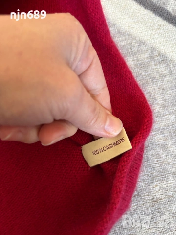 100% кашмир, снимка 2 - Блузи с дълъг ръкав и пуловери - 53044032