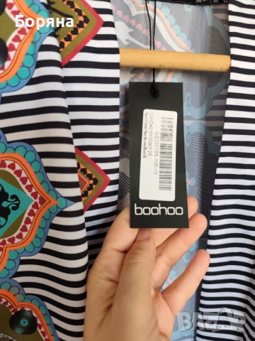 Boohoo ново кимоно плажно парео с флорален принт, снимка 9 - Бански костюми - 53917043