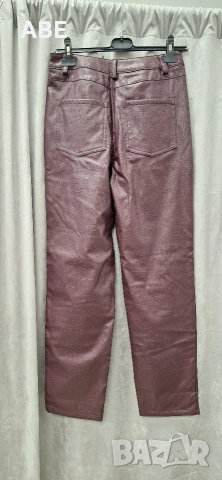 Кожен панталон бордо, снимка 3 - Панталони - 52753169