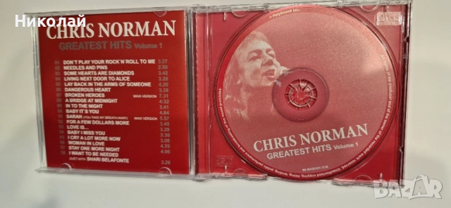 CD-CHRIS NORMAN Greatest Hits, снимка 5 - CD дискове - 55962650