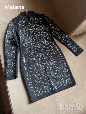 Дамска оформяща рокля с камъни !, снимка 2 - Рокли - 40295638