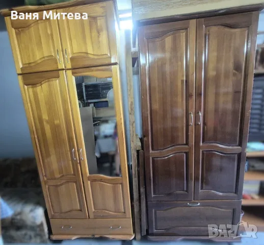 Стабилни дървени гардероби от масив- поотделно или в комплект