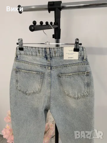 Дънки МОМ с висока талия, снимка 10 - Дънки - 49386283