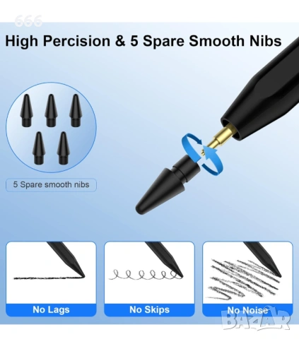 Стилус за iPad, Apple Pencil за iPad 9-то/10-то поколение, снимка 3 - Друга електроника - 54134251