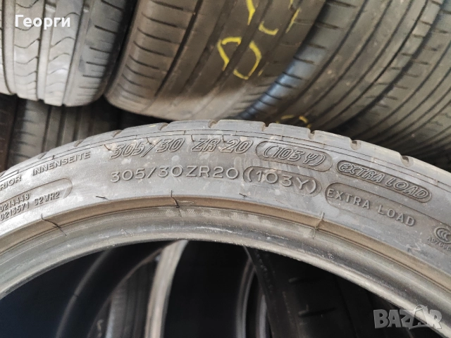 2бр. летни гуми 305/30/20 Michelin, снимка 4 - Гуми и джанти - 51845270