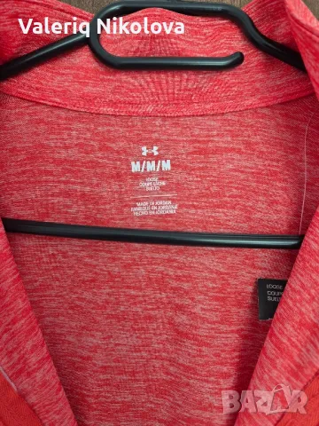 Нова спортна дамска блуза с къс цип Under Armour, снимка 2 - Спортни екипи - 47676123