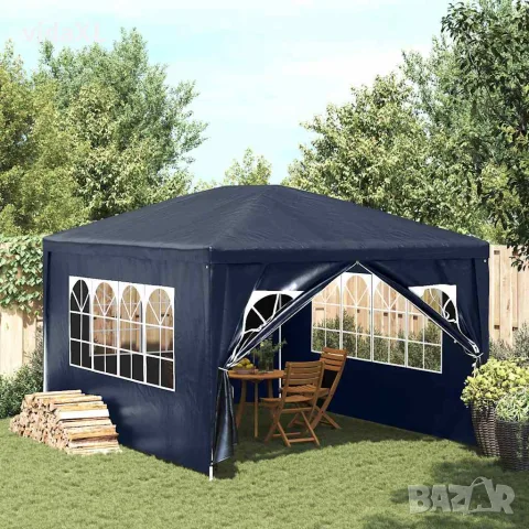 vidaXL Парти шатра, 3х4 м, синя, снимка 2 - Палатки - 56148302