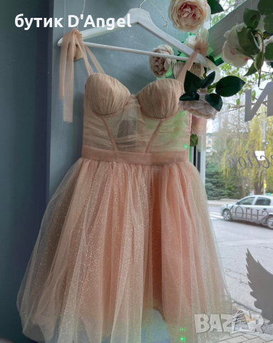 AVIN рокля корсет с дискретен Glitter ефект, снимка 4 - Рокли - 36493325