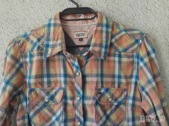 Tommy Hilfiger - Denim 100%  оригинална дамска риза с дълъг ръкав, снимка 4 - Ризи - 50103004