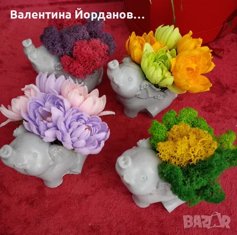 декорации с различни видове цветя 