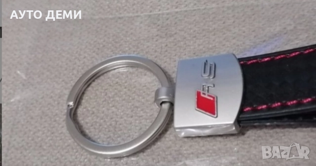 Супер качествен черен кожен ключодържател за Mercedes AMG S line BMW M R line кола автомобил джип + , снимка 2 - Аксесоари и консумативи - 31593802