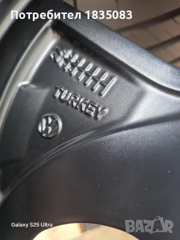 Лети джанти 16ки 5х112 VW + летни гуми 215/60/16 GoodYear, снимка 8 - Гуми и джанти - 56264935