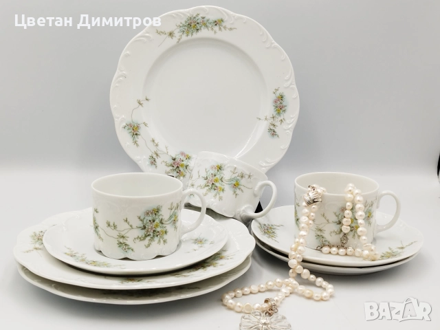 ROSENTHAL , порцеланов троен сет за кафе , снимка 1