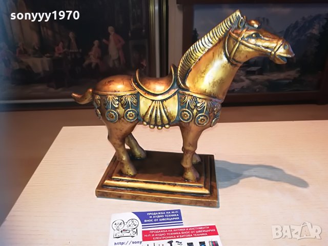 кон-златен кон-внос швеицария 27х24х11см