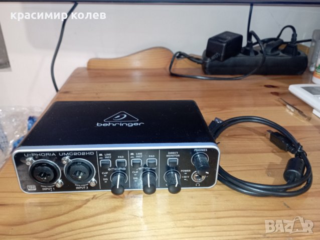 аудио интерфейс "BEHRINGER UMC 202 HD"