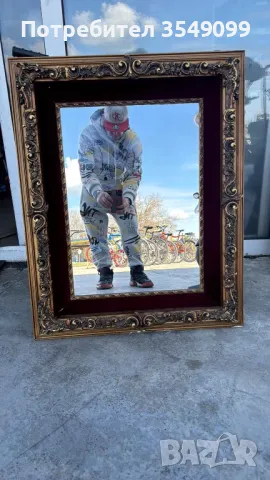 Старинно огледало барок, снимка 4 - Огледала - 49776751