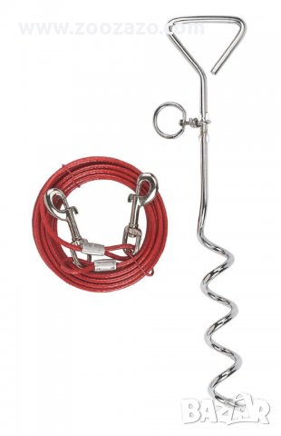 Дворно въже за Куче, шиш + повод 6 м. - Модел: 83543