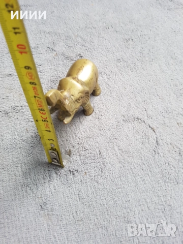 Бронзова пластика статуетка слон, снимка 4 - Антикварни и старинни предмети - 52288780