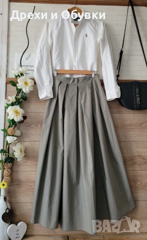 Бяла риза POLO RALPH LAUREN и дълга пола , снимка 16 - Ризи - 54154300