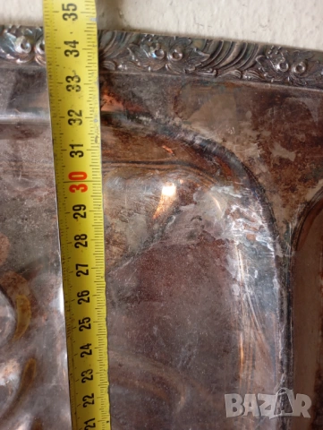 Винтидж посребрен поднос,табла, снимка 3 - Аксесоари за кухня - 54298963