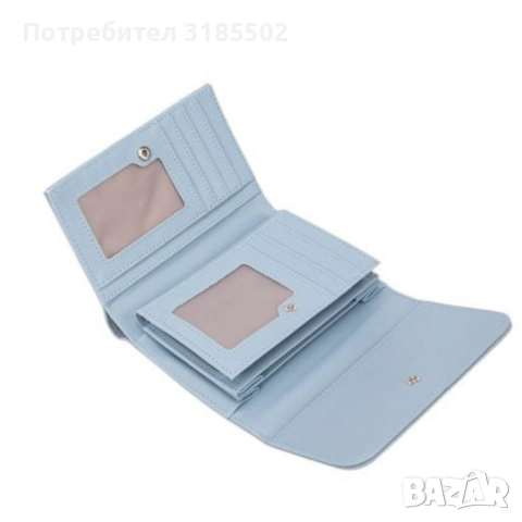 Дамско елегантно портмоне с подаръчна кутия – компактен размер и стилен дизайн, снимка 3 - Портфейли, портмонета - 51514649