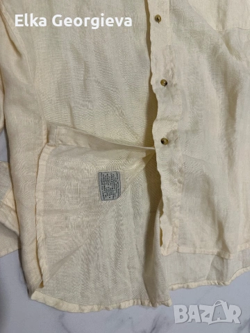 Оригинална мъжка ленена риза , снимка 2 - Ризи - 54347866