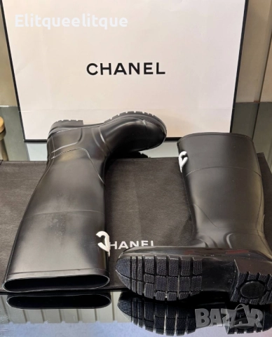 гумени ботуши ⚜️CHANEL BOOTS⚜️ 🆕🆕, снимка 4 - Дамски ботуши - 52237507