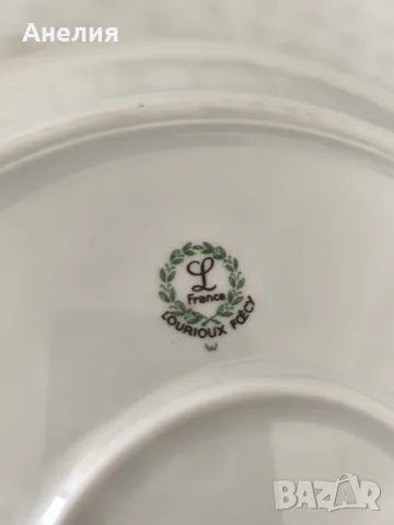 Френско плато Porcelaine de Lourioux ., снимка 3 - Чинии - 56079868