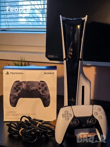 PS5 Slim 1ТВ (с диск) + 2 джойстика