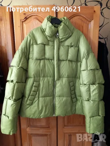 зелено късо яке ново, снимка 4 - Якета - 56235389