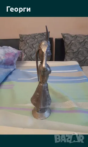 Стара статуетка танцьорка, снимка 2 - Колекции - 50107496
