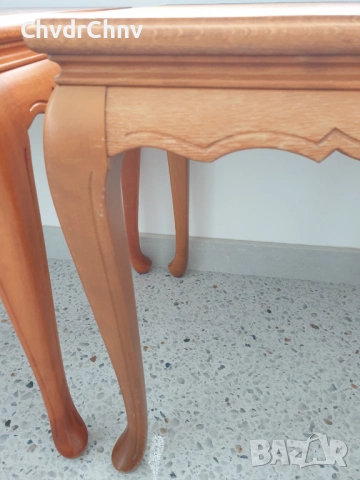 помощна дървена масичка/малка маса 70x45x52см, снимка 4 - Маси - 49598737