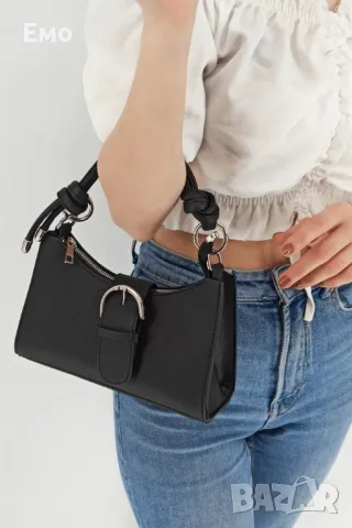 Малка дамска кожена чанта с цип, голямо разнообразие от цветове, снимка 14 - Чанти - 48429219