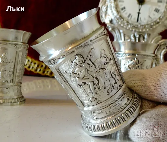 Калаени чаши с картини на Рембранд,Дега,Сорг. , снимка 5 - Антикварни и старинни предмети - 55876397