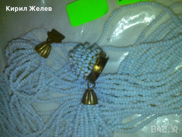 СТАРО МЪНИСТЕНО БЯЛО РЪЧНА ИЗРАБОТКА с БРОНЗ КОЛИЕ 91561, снимка 2 - Колиета, медальони, синджири - 29637179