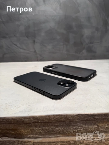 КАТО ЧИСТО НОВ Iphone 15 Black + калъф, снимка 2 - Apple iPhone - 54152944