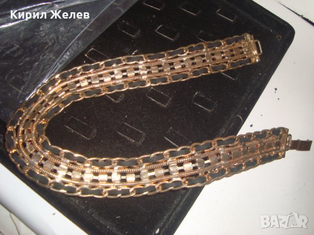 КРАСИВ МЕСИНГОВ ГЕРДАН ОГЪРЛИЦА ВИНТИДЖ СТИЛ 81133, снимка 7 - Колиета, медальони, синджири - 30711703